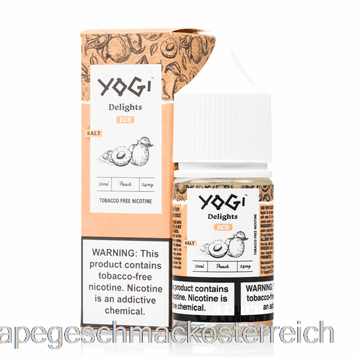 Pfirsich-Eissalze – Yogi-Köstlichkeiten – 30 Ml, 50 Mg Vape-Geschmack